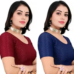 pritam trendz Round Neck Women Blouse image 1