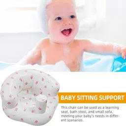 raster-tex Inflatable Baby Sofa Seat with Backrest Inflatable Sofa/ Chair image 4