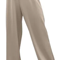miskis Women Regular Fit Beige Lycra Blend Trousers image 3