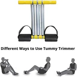 atevon Triple Spring Tummy Trimmer Abs Exerciser Body Toner Fat Buster Home Gym Ab Exerciser image 4
