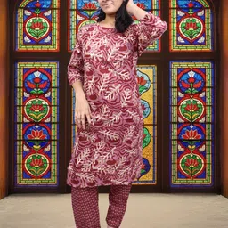 pickcell Women Embroidered Cotton Blend Ethnic Dress image 4