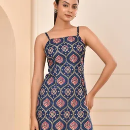 elyraa Women Floral Print Pure Cotton Straight Kurta-picture-29