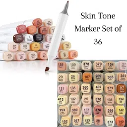 arrolliant Alcohol Markers Dual Twin Tip Art Sketch Pens Marker 36 Colors Skin Tone image 3