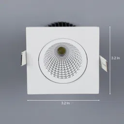 decorativeray White 9 Watts LED Plastic Square Panel Light image 3