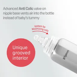 pigeon SN STEEL BOTTLE 240ML L SIZE WITH PLASTIC HOOD & CAP (NATURAL) - 240 ml image 5