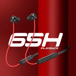 signatize Bluetooth in Ear Wireless Neckband,Mic,Up to 65 Hours Playtime,Magnetic Earbuds Bluetooth & Wired Headset image 2