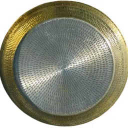 lalit Beautiful Brass Platter, Heavy Traditional Pital Parat, Paraat-picture-14