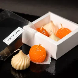 the upahar Ladoo & Modak Candles – Pack of 4 | Festive Diya Candles | Soy Wax Candle-picture-24