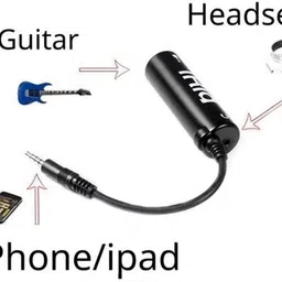 n&m store Guitar Interface I-Rig Converter Replacement Guitar Phone Guitar Audio Interface Microphone image 3