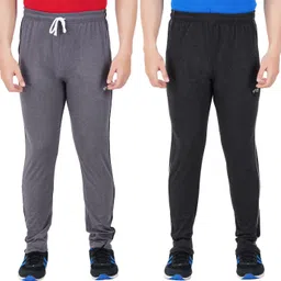 guide Men Solid Grey, Black Track Pants-picture-13