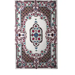 imperial knots Multicolor Wool Traditional 8 x 5 Feet Hand Tufted Carpet image 2