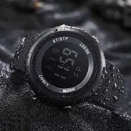 terizla Digital Sports Multi Functional Black Dial Watch for Mens Boys Kids Fasionable Digital Watch - For Boys ABIBAS-2002-BLACK image 4