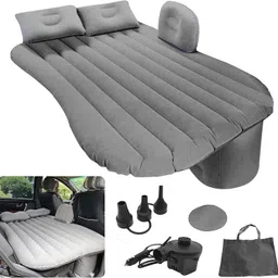 waktoro Car Bed_002 Premium Car Inflatable Bed with Pump & 2 Air Pillow Car Inflatable Bed image 4