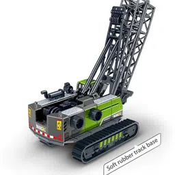 zhask Unbreakable Pull Back 1:50 Vehicles Alloy Tower Crane Model Toy image 2