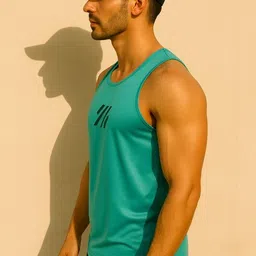 elite elegance apparel Pack of 3 Gym Wear Polyester Sando for Men – Sleeveless Top Men Vest image 3