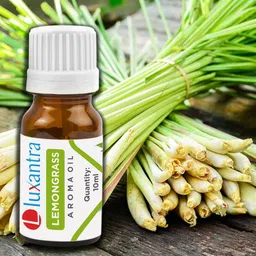 luxantra Lemongrass Aroma Oil with Ceramic Tlight Night Lamp Light Aroma Diffuser Set image 4