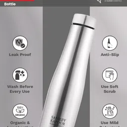 classic essentials Stainless Steel Puro Water Bottle 1000 ml Bottle image 4