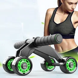 vatsmart 4 Wheel Ab Roller Abdominal Trainers with Knee Pad Exercise Wheel for Home Gym Ab Exerciser image 5