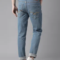 roadster Men Slim Mid Rise Blue Jeans image 3