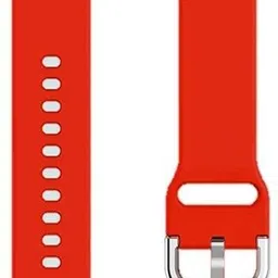 MOBISINGH MSH19BE0037RD 19MM Silicon Watch Strap with Buckle Lock FOR NOISE COLORFIT PRO 2 Smart Watch Strap image 3