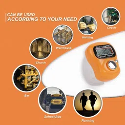 yk internationals YK Mini Hand Tally Counter Finger Ring Digital Electronic Counting Machine Digital Tally Counter image 2