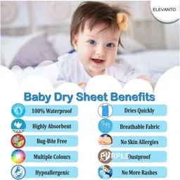 elevanto Cotton Baby Bed Protecting Mat image 3