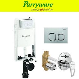 parryware Half Frame Concealed Cistern, with divater body upper espiron set of 1 pic 021 Dual Flush Tank-picture-31