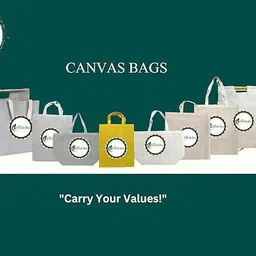 fresh bio Cotton Tote Bag | Reusable Shopping Cloth Bag | Sweet and Snacks Bags Pack of 10 Grocery Bags image 2