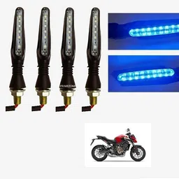 prime zone Front, Rear LED Indicator Light for Bajaj, Hero, Honda, TVS, Suzuki, Universal For Bike Universal For Bike-picture-27