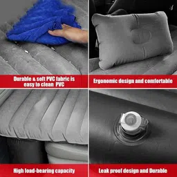 waktoro Car Bed_002 Premium Car Inflatable Bed with Pump & 2 Air Pillow Car Inflatable Bed image 5