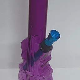 8'' Highly Durable New Guitar Design Acrylic Smoking Hookah Bongs (Purple) Beer Bong Funnel-image-20