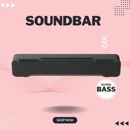 SYARA 20W Bluetooth Soundbar with 4 Hours Wireless Playback Bluetooth Speakers6SQ488 20 W Bluetooth Soundbar-picture-26