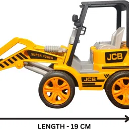 sai samrudh enterprises JCB loader Die-Cast Metal Pull Back Toy 1:24 Scale image 5
