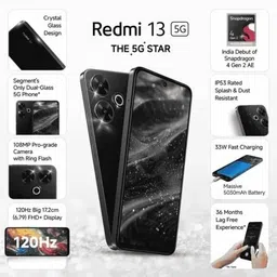 redmi 13 5G Prime Edition (Black Diamond, 128 GB) image 5