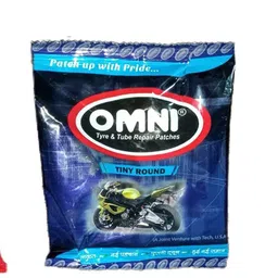 ganesha industries Tyre & Tube Puncture Repair Patches Tinny Round 100Pcs with Omni CVF 75ml (2Pcs) Tubed Tyre Puncture Repair Kit-picture-16