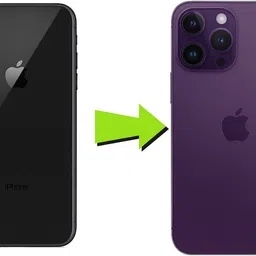 Hespa iPhone XR to iPhone 13 PRO Full Body Housing Converter Kit Include Battery Adhesive & Waterproof Seal - Full Panel-image-28