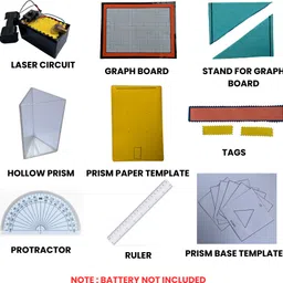 komodo craft Refractive Index Experiment Kit DIY Science Kit with Hollow Prism Laser Circuit image 3