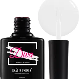 beauty people Diva Nail Polish, 21-Free Formula, Vibrant Shade, White, 8ml White-picture-29