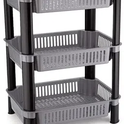 drashti villa plastic Rack Storage Plastic Kitchen Trolley-picture-35