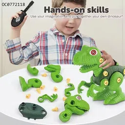 aganta Dinosaur Toy Pack of 4 with Screwdriver Kids Building Learning Toys for 3+ Year image 5