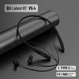 aroma NB120 Carbon Upto 40Hrs Playtime*, ENC,Fast Charging Dual Pairing Neckband Bluetooth Headset image 3