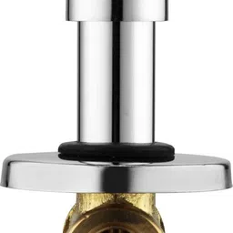 spazio Chrome Fusion Brass 15 MM (1/2 Inch) Concealed Stop Cock With Flange, Pack Of 1 Stop Cock Faucet image 3