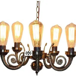 whiteray Gold Design Hanging Pendant Ceiling Light Traditional Home,Dining Room,Bedroom,Living Room,Office Décor(Bulb not included) Chandelier Ceiling Lamp image 1
