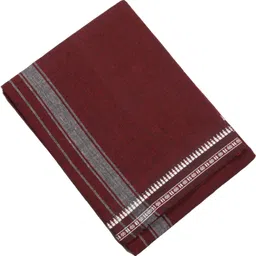 Hornbill Enterprises Kerala Style Cotton Dhoti Single size with 1.9 meters Set 1 Solid Men Dhoti image 3