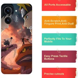 snapcrowd Back Cover for Poco C71, Naruto- Hitachi , Back Cover image 4