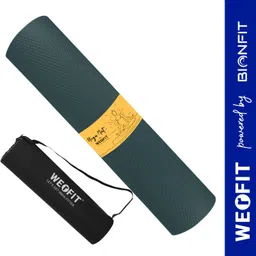 werfit 4mm Soft Premium EVA Yoga Mat with Carrying Bag, Anti Skid, Home & Gym, Men Green 4 mm Yoga Mat-picture-15