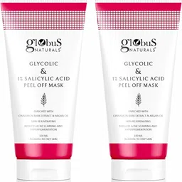 Globus Naturals Glycolic & 1% Salicylic Acid Anti Acne Peel Off Mask (Pack of 2)-picture-33