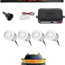 zplus Universal 4 White Reverse Parking Sensor With LED Display For Cars-277 Safety of Passengers/Car One Alarm Kit-1424 Parking Sensor-picture-10