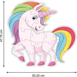 arniyavala My First Big Puzzle Series for Kids.A Perfect Jumbo Jigsaw Floor Puzzle for Little Hands (UNICORN) image 3