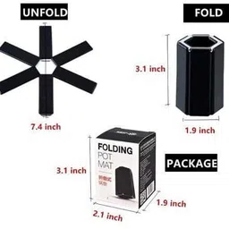 ss enterprise Folding Hot Pot Trivet Non Slip Silicone Heat 2 Trivet image 4